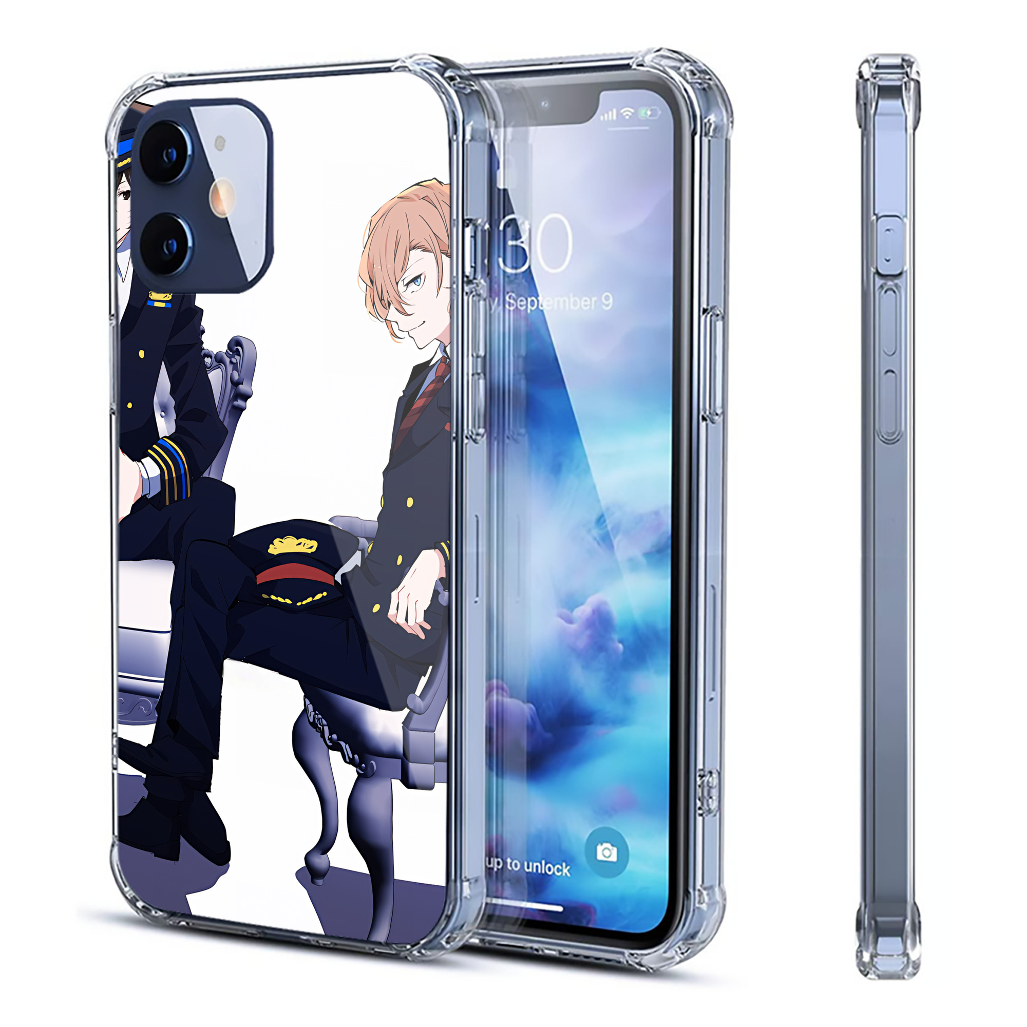 （画像用） 文豪ストレイドッグス Bungo Stray Dogs 【iPhone 12シリーズ対応】透明スマホケース（クリアソフトケース）